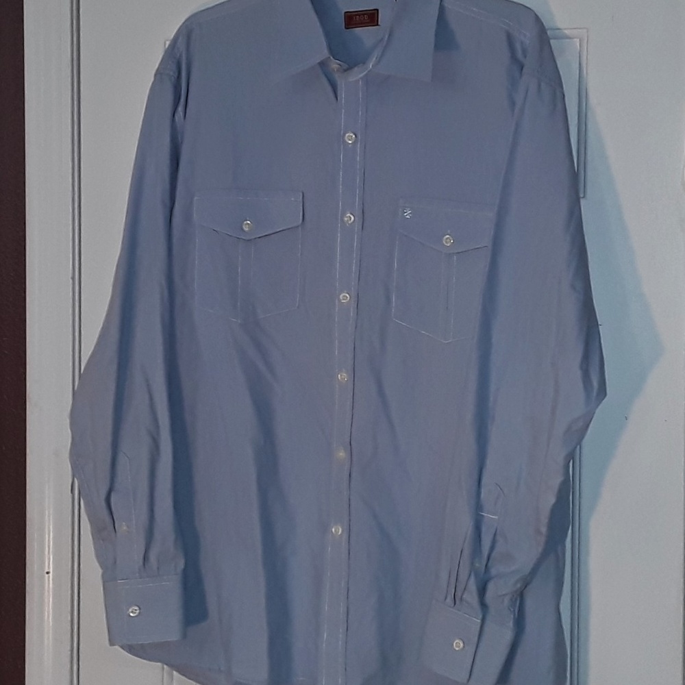 IZOD Luxury Sport Vintage Wash Collection Shirt L